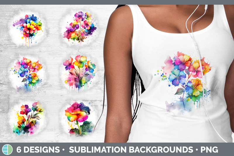 rainbow-begonia-flowers-grunge-background-sublimation-distressed-bac