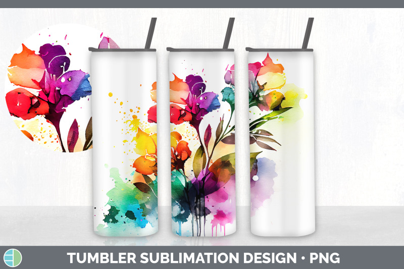 rainbow-begonia-flowers-tumbler-sublimation-20-oz-skinny-tumbler-des