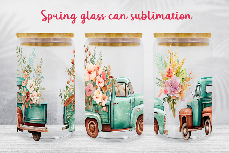 spring-glass-can-wrap-vintage-truck-libbey-can-sublimation