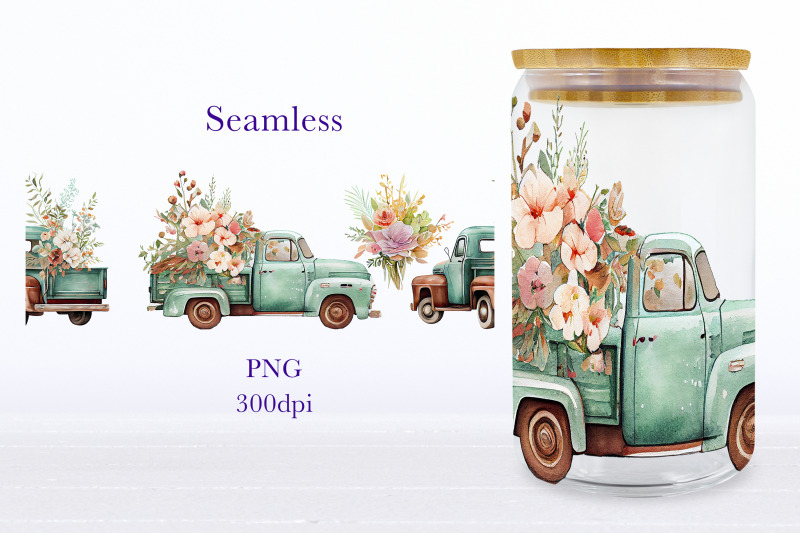 spring-glass-can-wrap-vintage-truck-libbey-can-sublimation