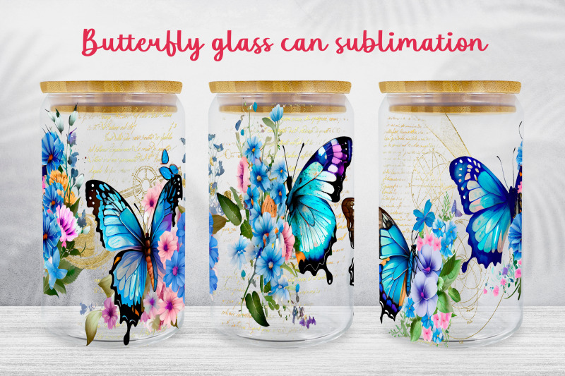 floral-glass-can-wrap-butterfly-libbey-glass-can-sublimation