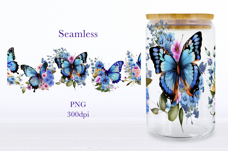 floral-glass-can-wrap-butterfly-libbey-glass-can-sublimation