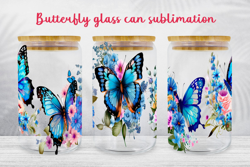 floral-glass-can-wrap-butterfly-libbey-glass-can-sublimation