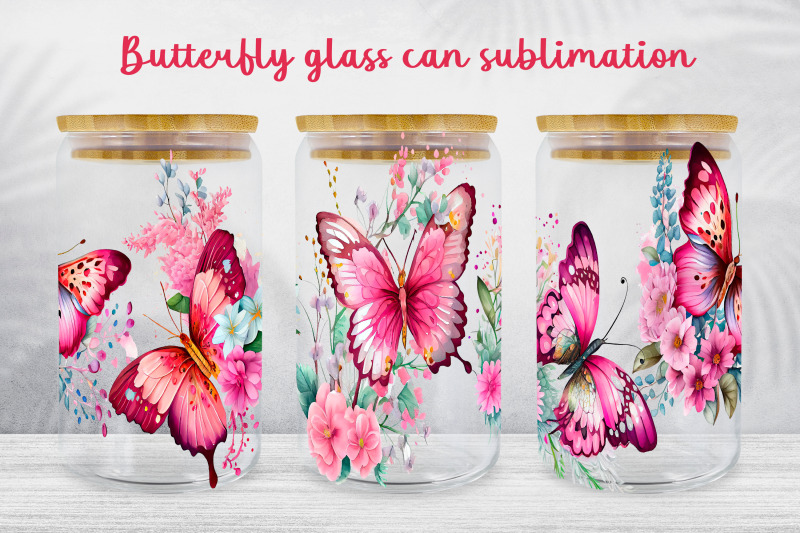 floral-glass-can-wrap-butterfly-libbey-glass-can-sublimation