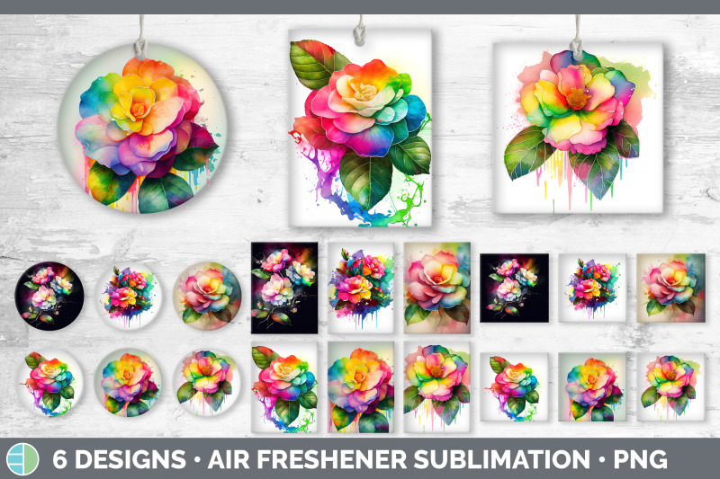 rainbow-camellia-flowers-air-freshener-sublimation-car-freshener-des