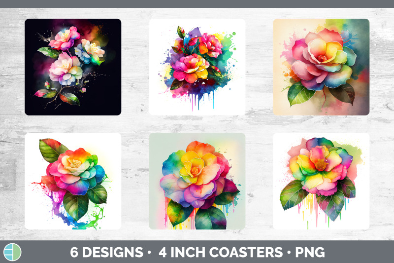 rainbow-camellia-flowers-square-coaster-sublimation-coaster-designs