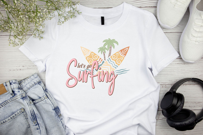 Retro Summer Sublimation Bundle By pacific store | TheHungryJPEG
