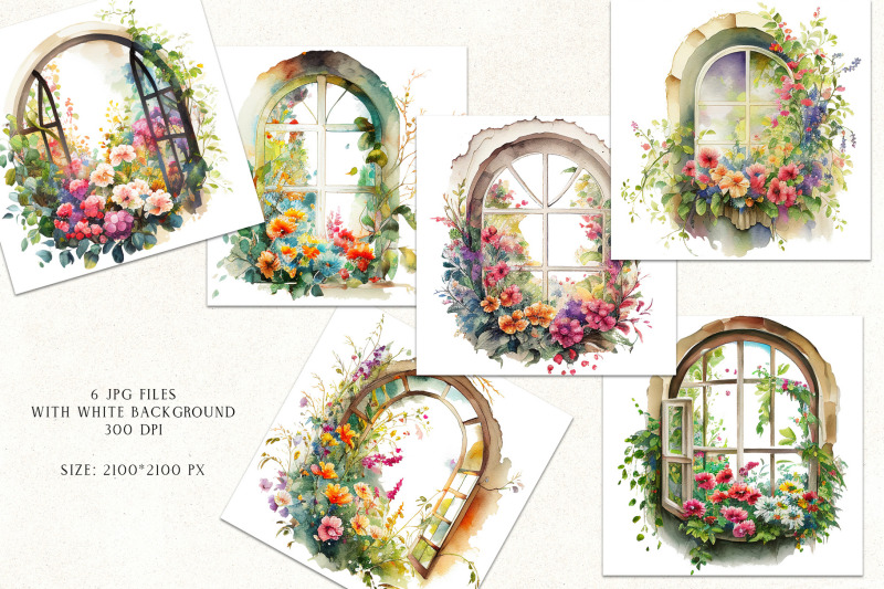 watercolor-floral-windows-clipart