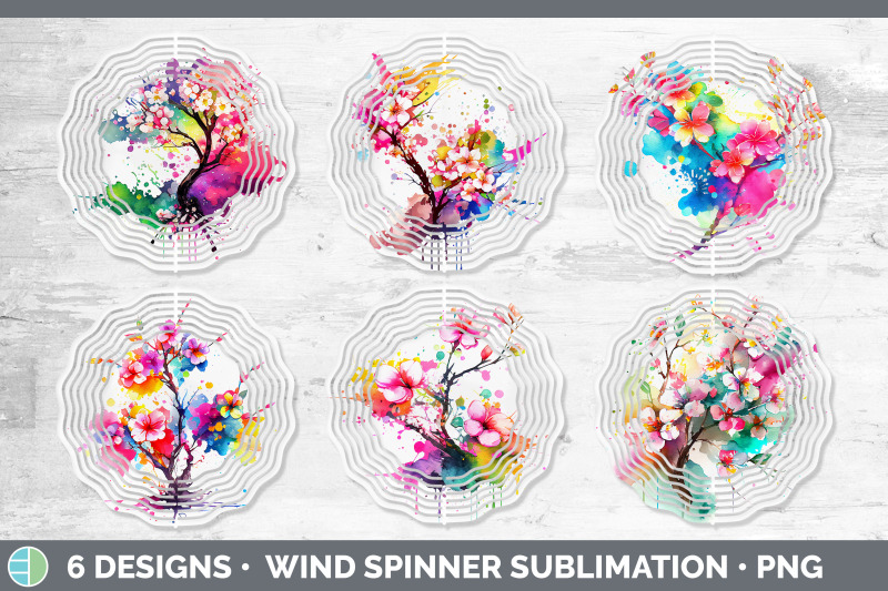 rainbow-cherry-blossom-flowers-wind-spinner-sublimation-spinner-desi