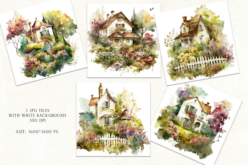 watercolor-houses-clipart