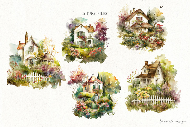 watercolor-houses-clipart