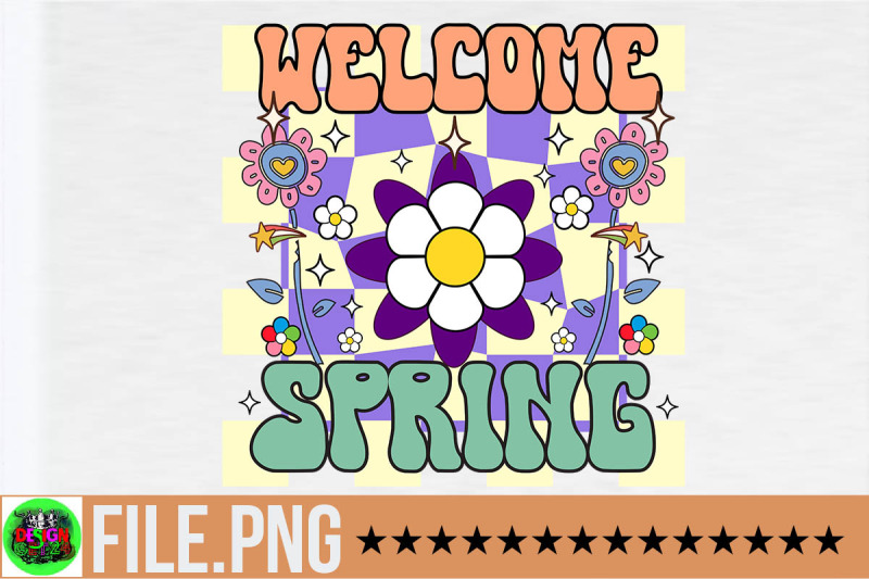 welcome-spring-png-sublimation-retro-spring-png-bundle-spring-vibes-p