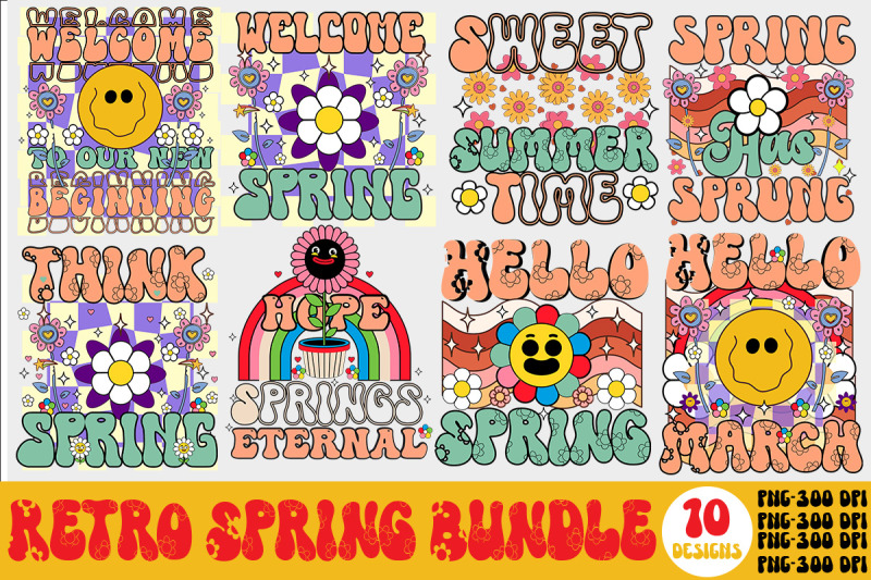 spring-retro-bundle-retro-spring-png-bundle-spring-vibes-png-flower