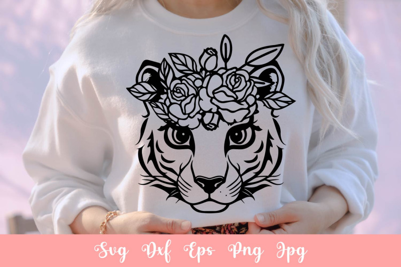 cute-tiger-with-flowers-svg-file-shirt-svg