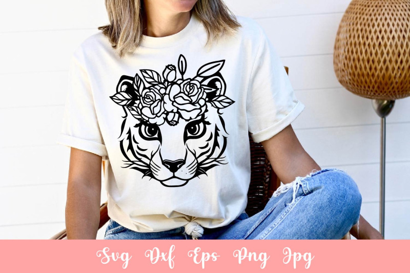 cute-tiger-with-flowers-svg-file-shirt-svg