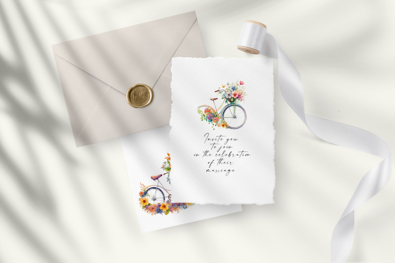 floral-watercolor-bicycle-clipart