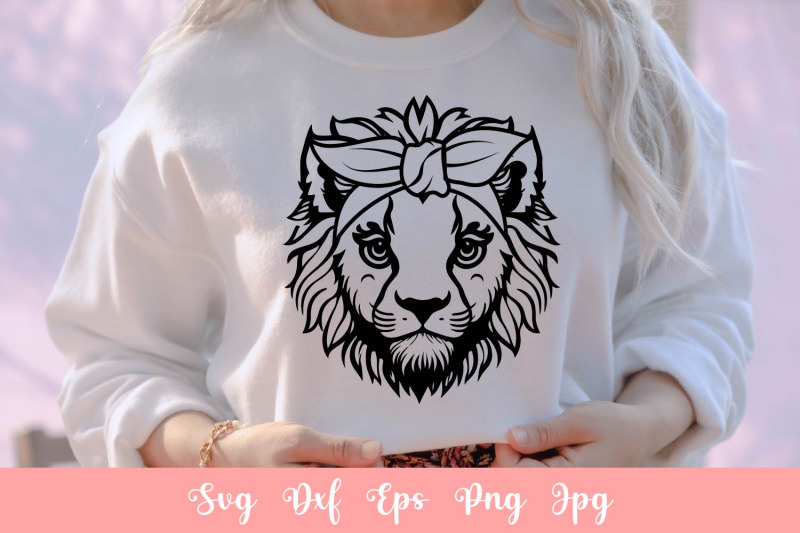 cute-lion-with-bandana-svg-file-shirt-svg