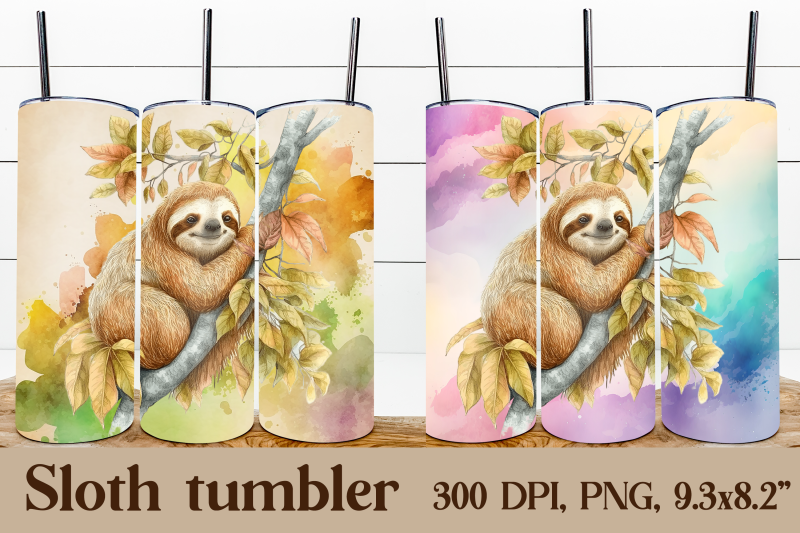 sloth-tumbler-wrap-animal-tumbler-design