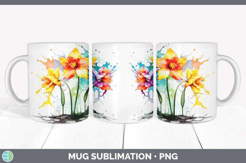 rainbow-daffodil-flowers-mug-wrap-sublimation-coffee-cup-designs-bun