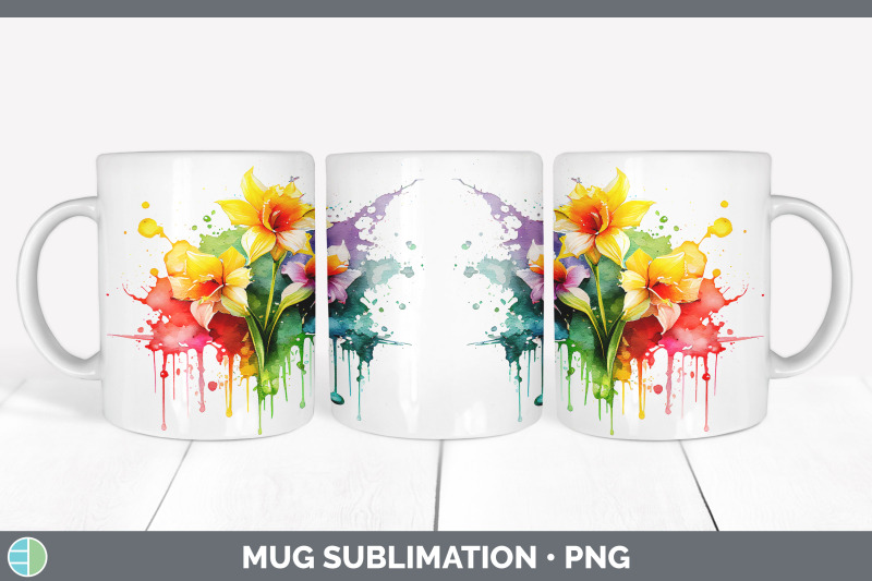 rainbow-daffodil-flowers-mug-wrap-sublimation-coffee-cup-designs-bun