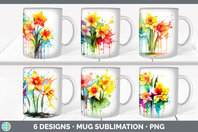 rainbow-daffodil-flowers-mug-wrap-sublimation-coffee-cup-designs-bun