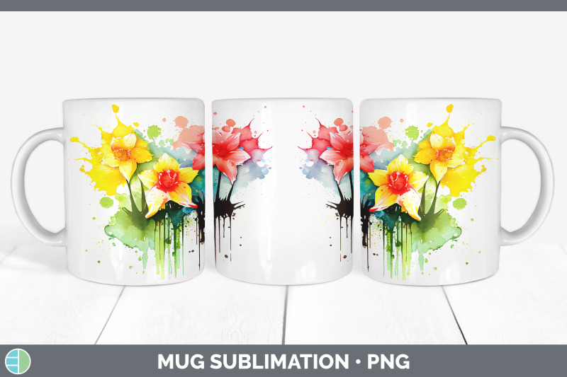 rainbow-daffodil-flowers-mug-wrap-sublimation-coffee-cup-designs-bun