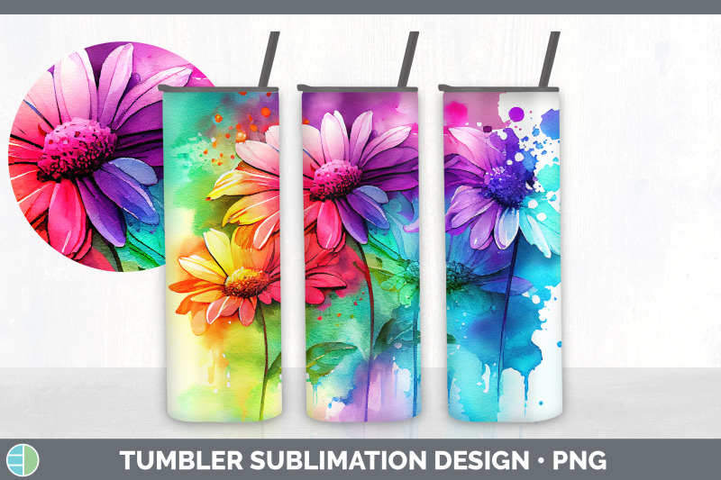 rainbow-daisy-flowers-tumbler-sublimation-20-oz-skinny-tumbler-desig