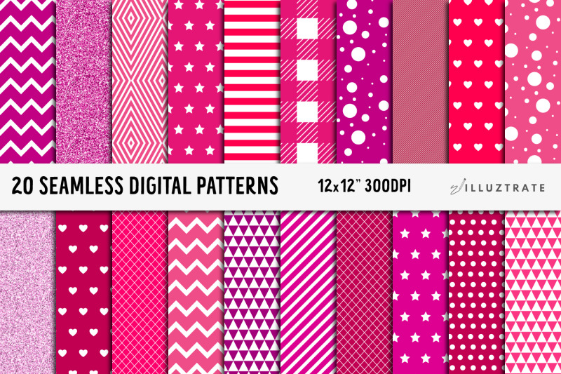 dark-pink-digital-paper-pack-seamless-patterns-seamless-paper