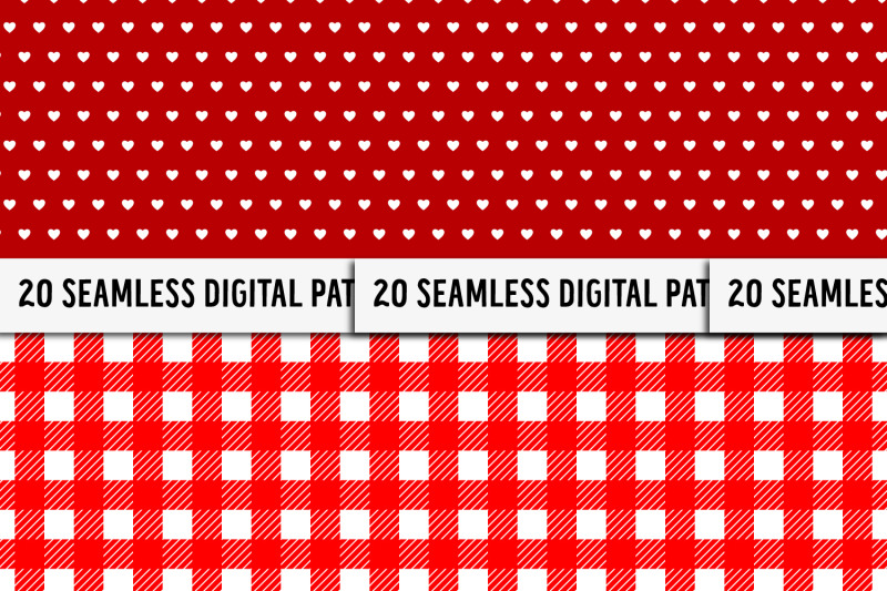 red-digital-paper-pack-seamless-patterns-seamless-paper