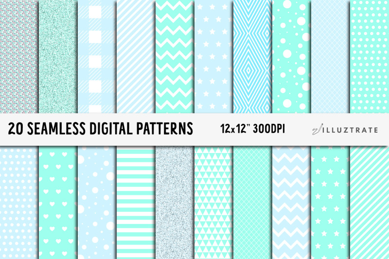 aqua-digital-paper-pack-seamless-patterns-seamless-paper