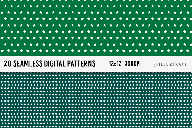 green-digital-paper-pack-seamless-patterns-seamless-paper