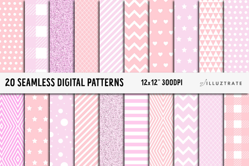 pink-digital-paper-pack-seamless-patterns-seamless-paper