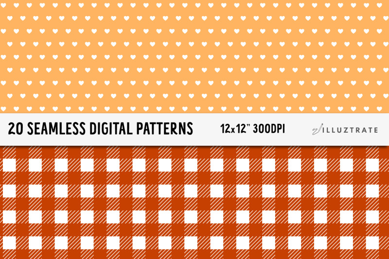 orange-digital-paper-pack-seamless-patterns-seamless-paper