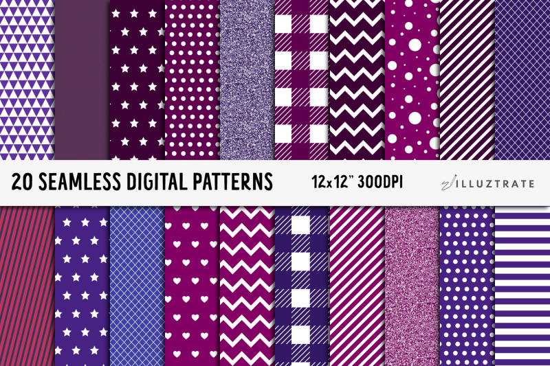 purple-digital-paper-pack-seamless-patterns-seamless-paper