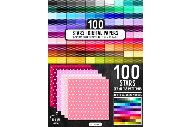 stars-digital-paper-pack-100-seamless-patterns