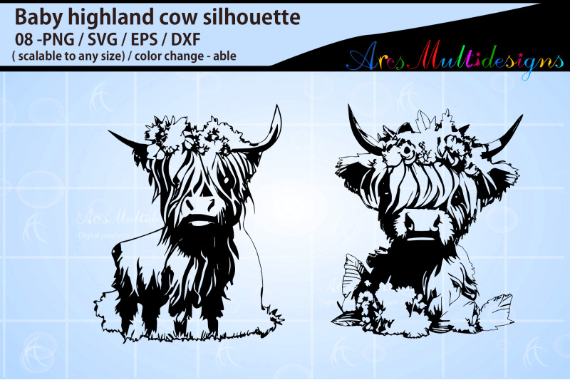 baby-highland-cow-silhouette-bundle