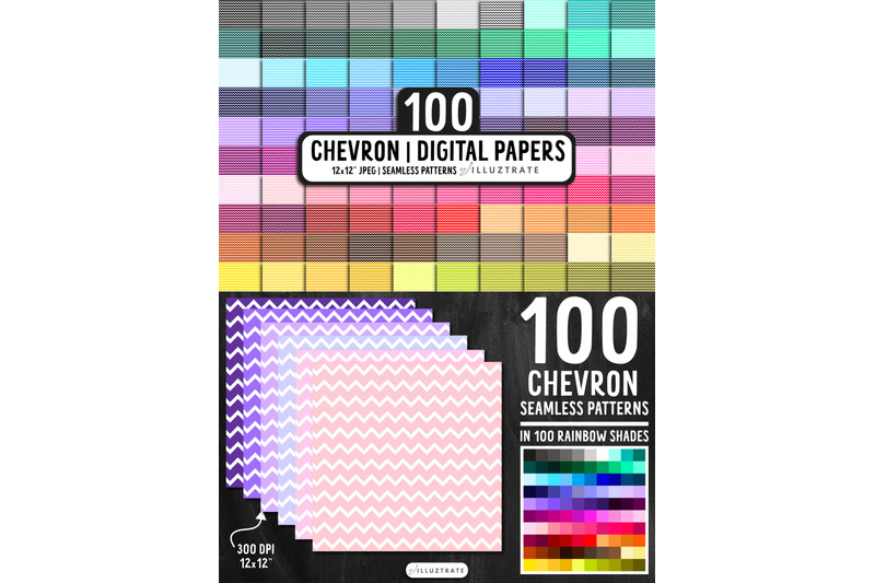 chevron-digital-paper-set-seamless-digital-paper