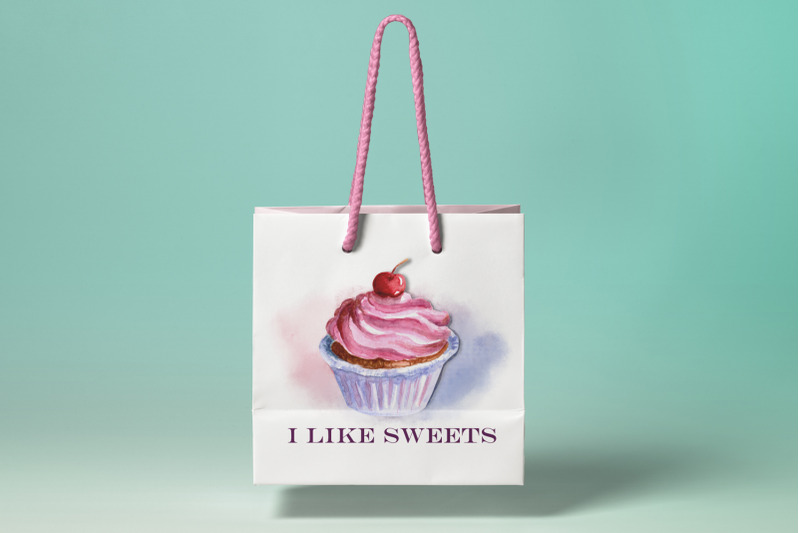 quot-i-like-sweets-quot-watercolor-sweets-png-sublimations