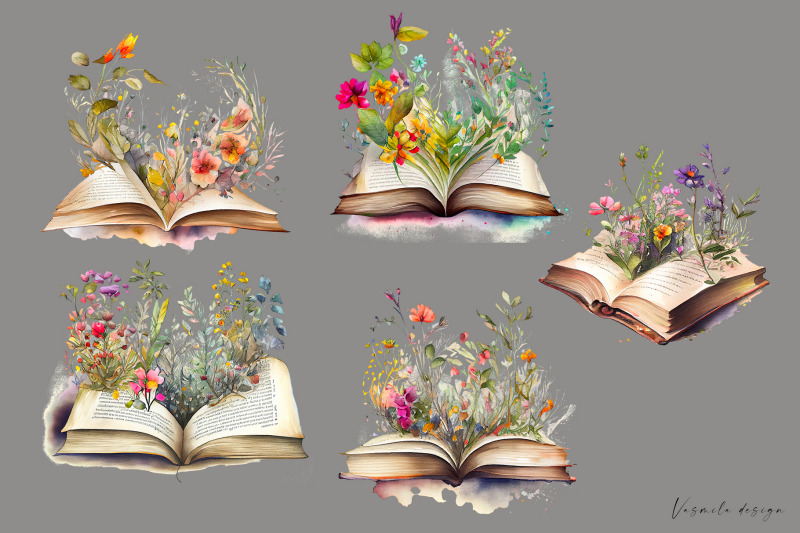 flower-watercolor-books-clipart