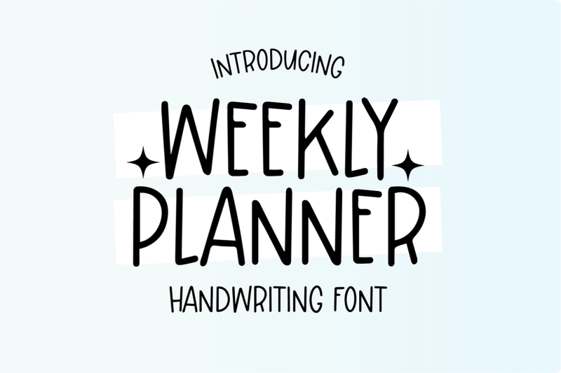 weekly-planner-handwriting-font