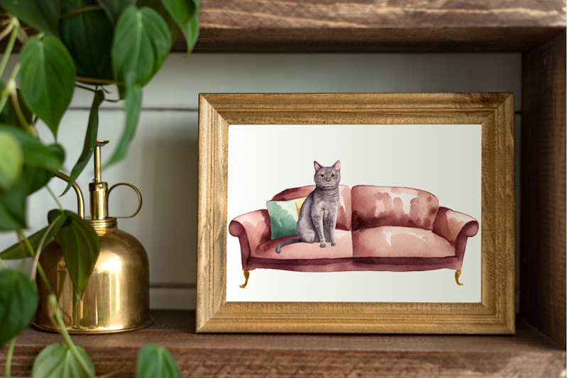 cozy-room-furniture-watercolor-clipart