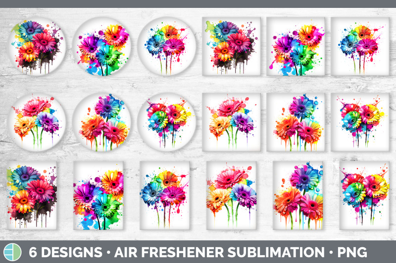 rainbow-gerbera-daisy-flowers-air-freshener-sublimation-car-freshene