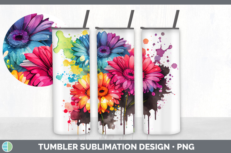 rainbow-gerbera-daisy-flowers-tumbler-sublimation-20-oz-skinny-tumbl