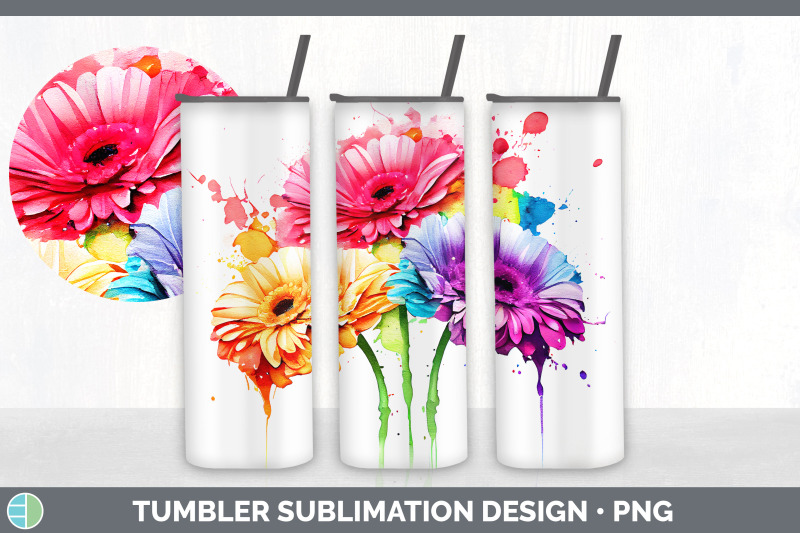 rainbow-gerbera-daisy-flowers-tumbler-sublimation-20-oz-skinny-tumbl