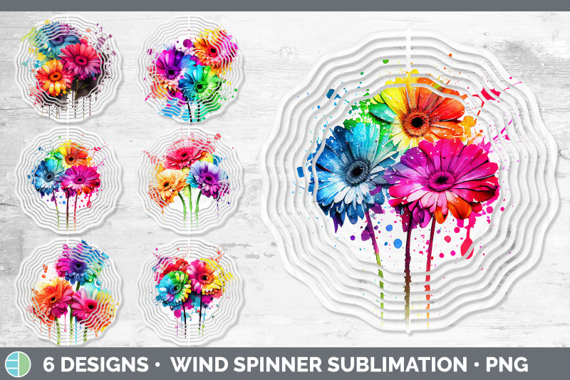 rainbow-gerbera-daisy-flowers-wind-spinner-sublimation-spinner-desig