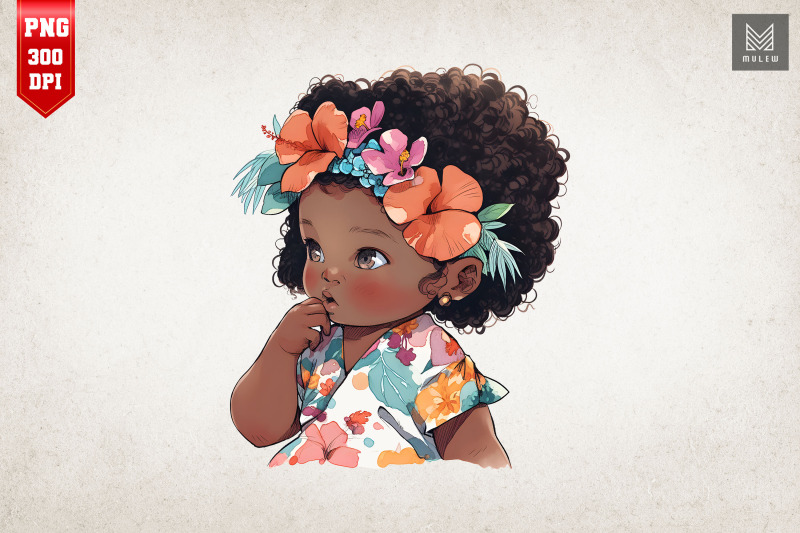 cute-afro-baby-girl-watercolor-bundle