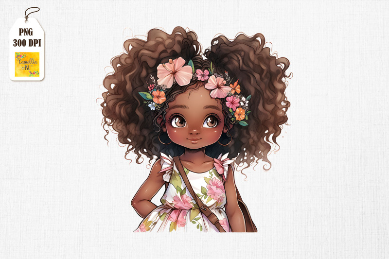 adorable-afro-baby-girl-watercolor-bundle