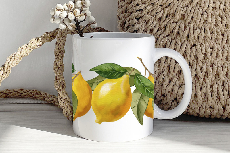 mug-sublimation-design-with-yellow-lemons