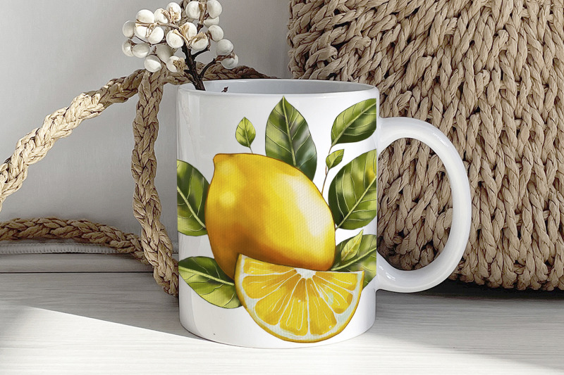 mug-sublimation-design-with-yellow-lemons