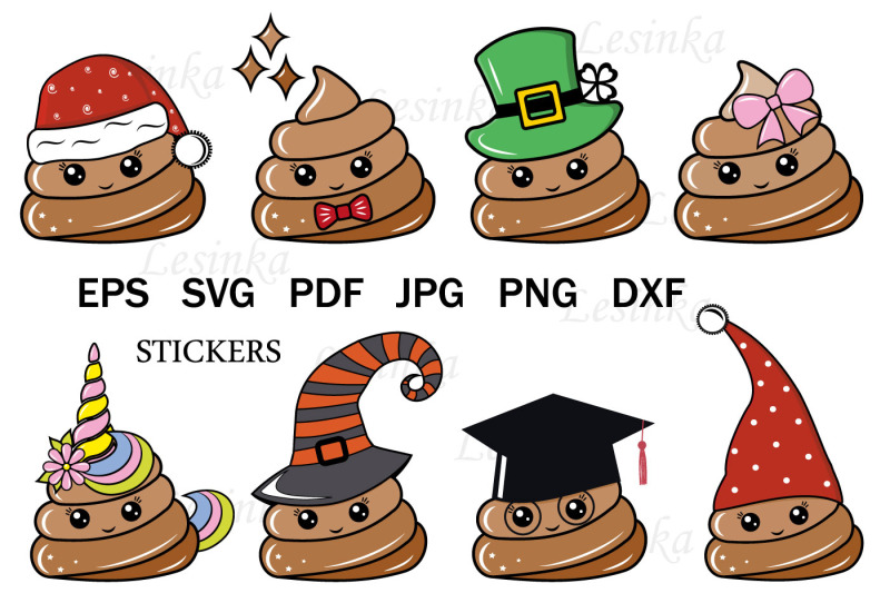 cute-kawaii-poop-characters-stickers-file-cutting-cricut